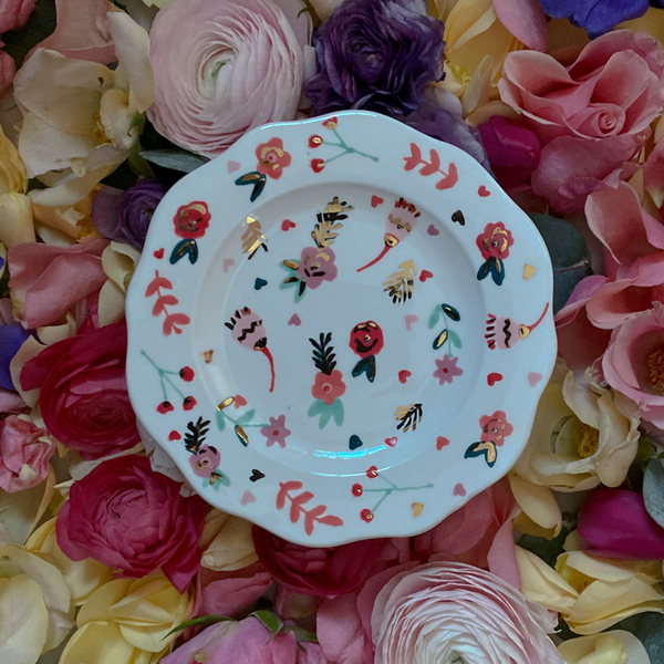 Ditzy Floral side plate