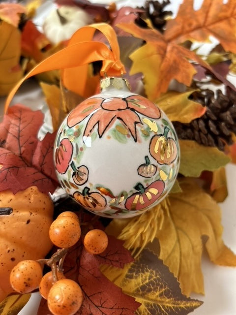 Pumpkin Wreath Bauble