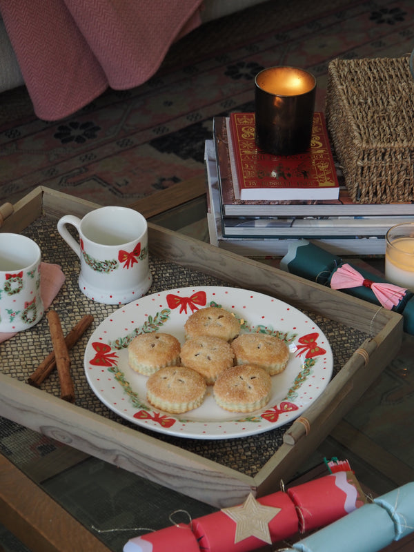 Christmas Wreath Garland Plate