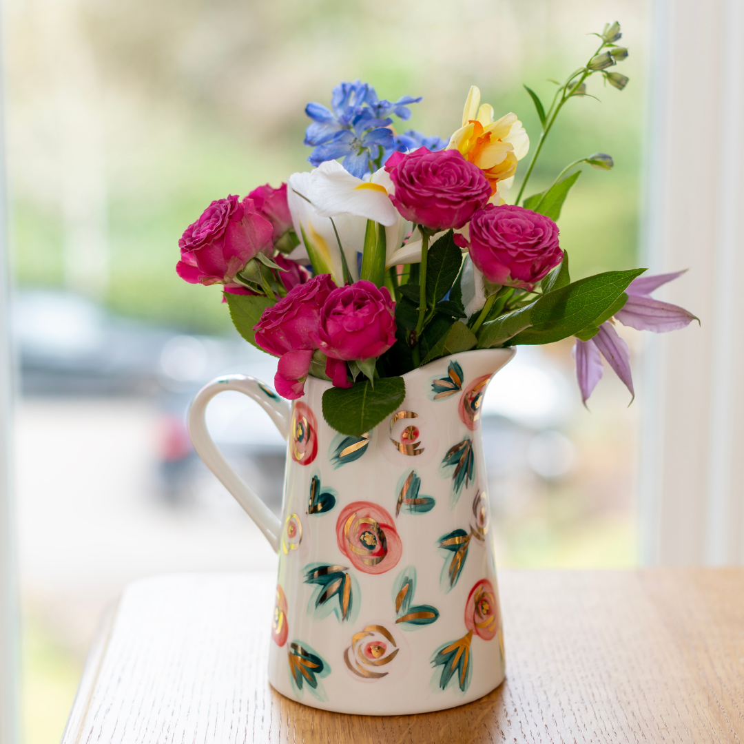 Large Flower Jug Spring Bloom – Jayne Redmond