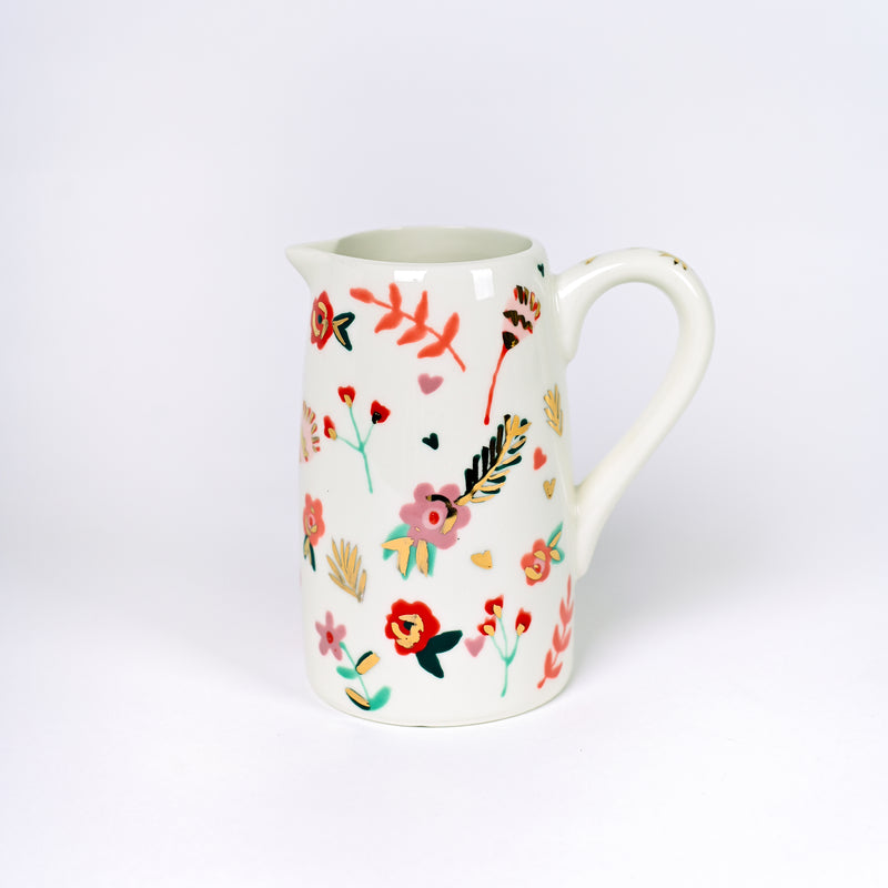 Small Ditzy Floral Flower Jug