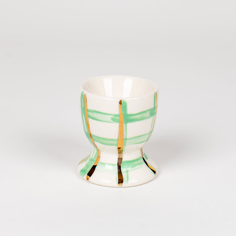 Candy Stripe Mint Egg Cup