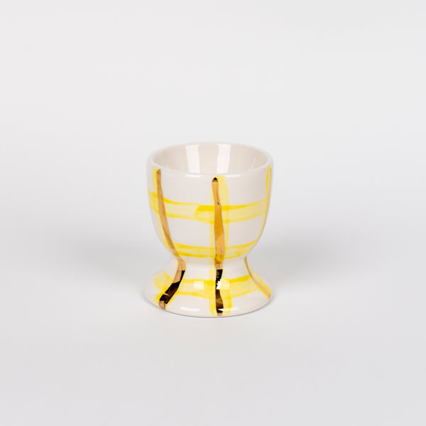 Candy Stripe Yellow Egg Cup