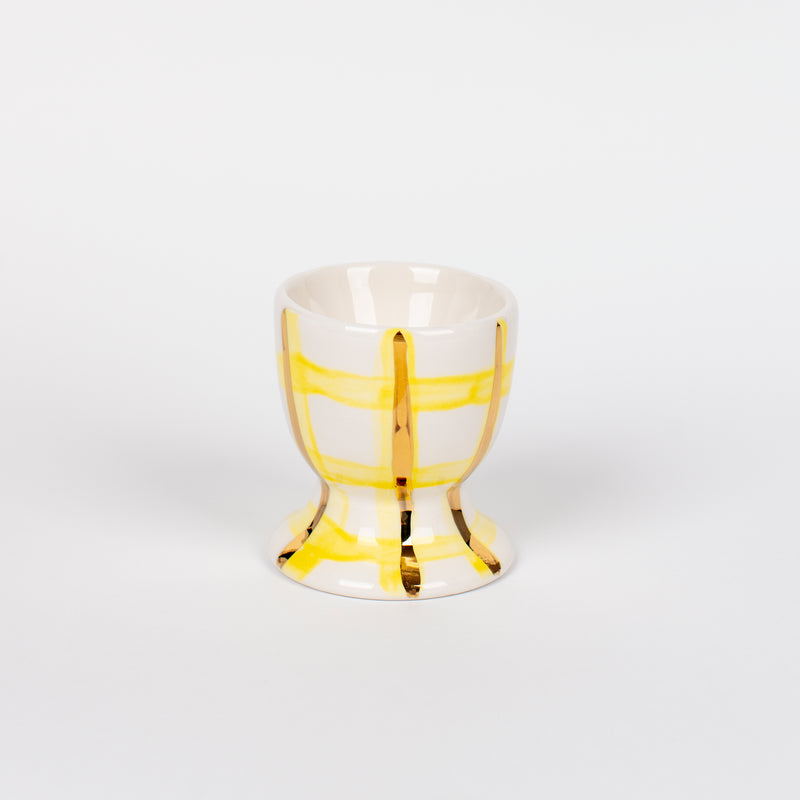 Candy Stripe Yellow Egg Cup