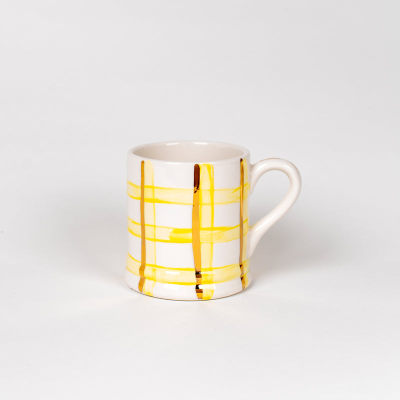 Candy Stripe Yellow Mug